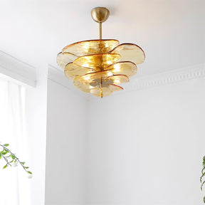 Petal Layered Murano Glass Chandelier