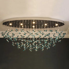 Luxury Crystal Flower Chandelier For Dining Room/Living Room