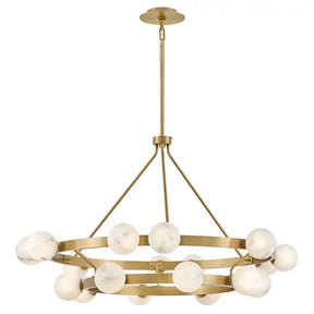 Harold Art Glass Ball Multi Tier Chandelier