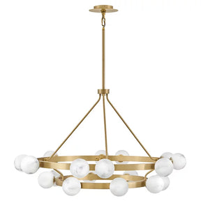 Harold Art Glass Ball Multi Tier Chandelier