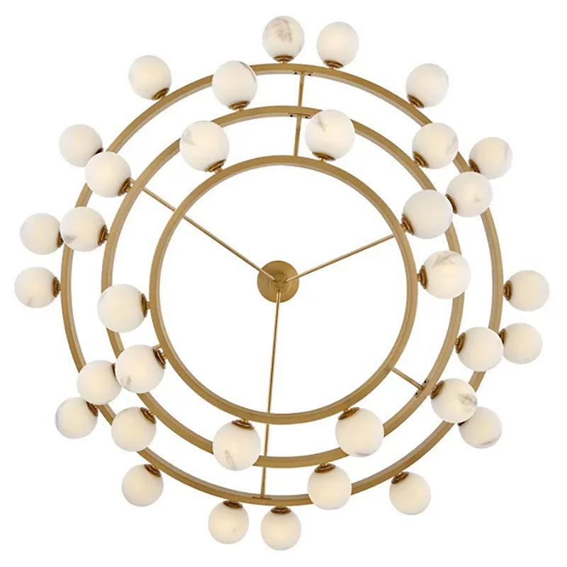 Harold Art Glass Ball Multi Tier Chandelier