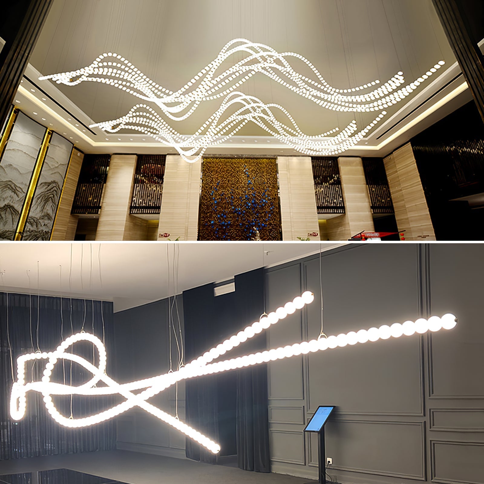 Halti Necklace Acrylic Chandelier