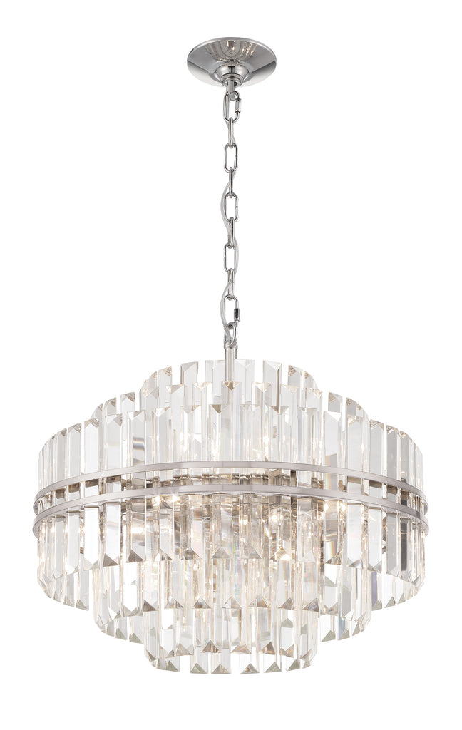 Hayer Round Crystal 12 Light Chandelier