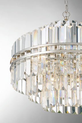 Hayer Round Crystal 12 Light Chandelier