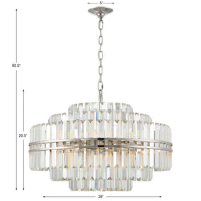 Hayer Round Crystal 16 Light Chandelier