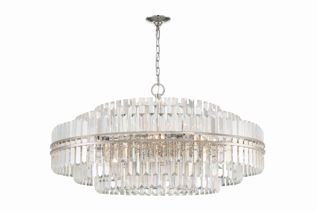 Hayer Round Crystal 32 Light Chandelier