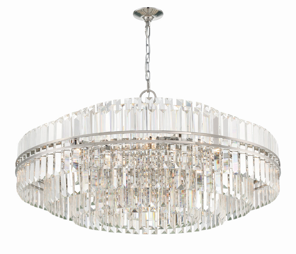 Hayer Round Crystal 32 Light Chandelier