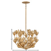 Flora 20 Inch 3 Light LED Chandelier