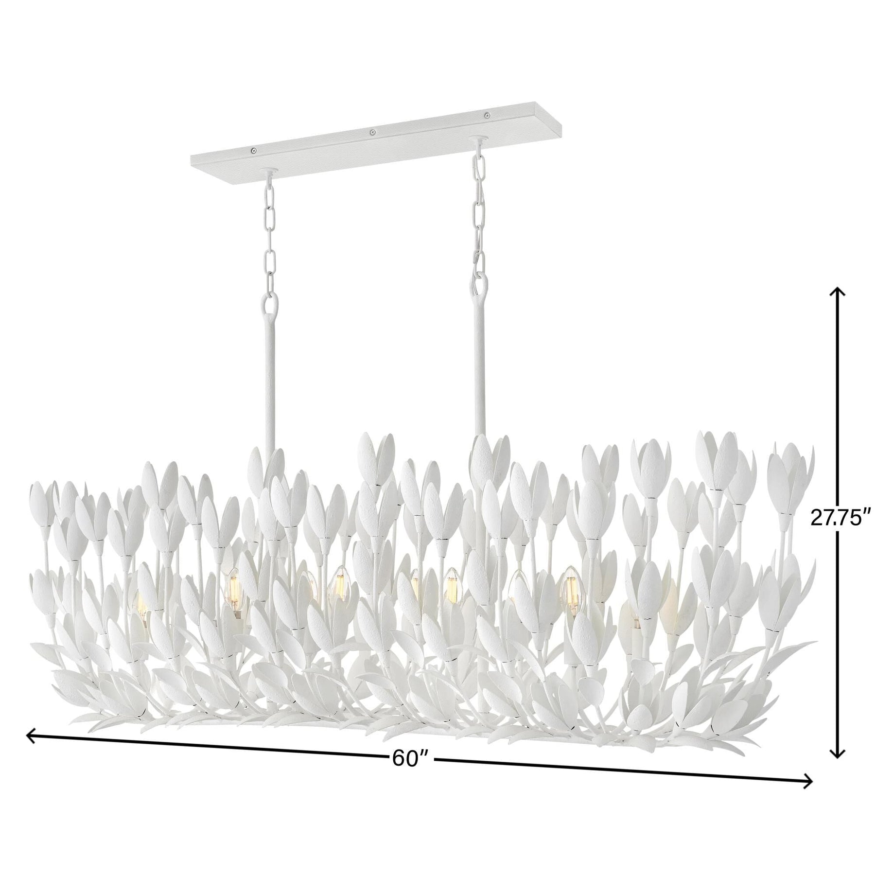 Hinkley Lighting Flora 60 Inch 10 Light LED Linear Suspension Light