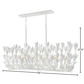 Hinkley Lighting Flora 60 Inch 10 Light LED Linear Suspension Light
