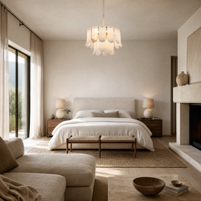 Hollis Modern Alabaster Round Pendant Light