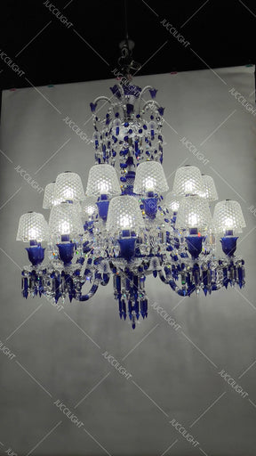 Bacara Zenith Faunacrystopolis Blue Crystal Chandelier