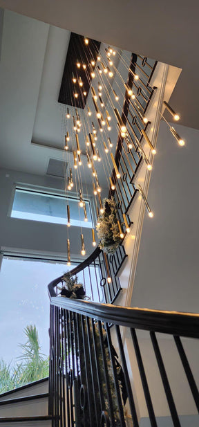 Bellini Rectangular Tubular Pendant Light Chandelier - Merlin Lamps