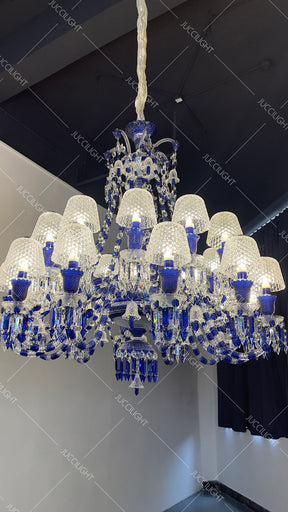 Bacara Zenith Faunacrystopolis Blue Crystal Chandelier