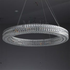 Jeanne Modern Luxury Crystal Circular Chandelier Lighting