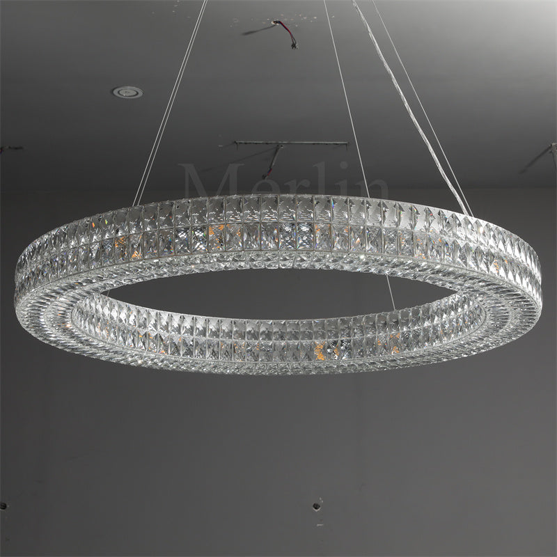 Jeanne Modern Luxury Crystal Circular Chandelier Lighting