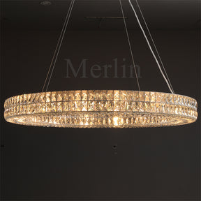 Jeanne Modern Luxury Crystal Circular Chandelier Lighting