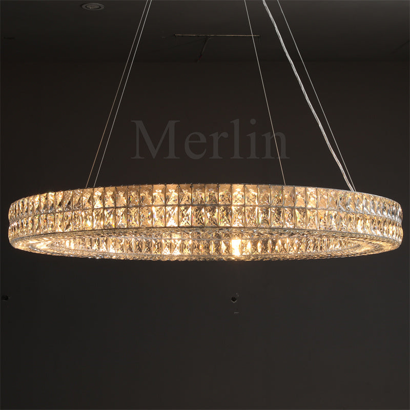 Jeanne Modern Luxury Crystal Circular Chandelier Lighting