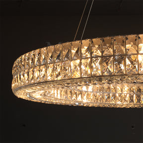 Jeanne Modern Luxury Crystal Circular Chandelier Lighting