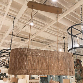 Farrington Abaca Linear Chandelier 42"