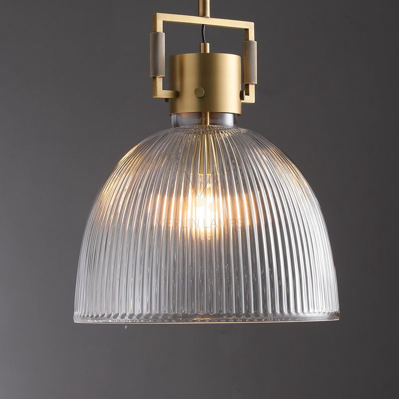 Funda Prismatic Glass Kitchen Pendants 10'' 14'' 18'', Modern Pendant Lamp