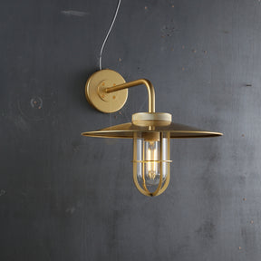 Michelle Outdoor Wall Sconce, Industrial Metal Wall Light Fixture