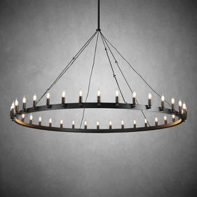 Dania Series Luxury Vintage Filament Round Chandelier, Classic Chandelier Lighting Fixture