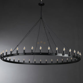 Dania Series Luxury Vintage Filament Round Chandelier, Classic Chandelier Lighting Fixture