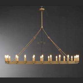 Dania Series Luxury Vintage Filament Round Chandelier, Classic Chandelier Lighting Fixture