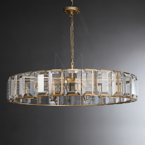 Harlew Multicurve Modern Crystal Round Chandelier, Dinning Table Lamp