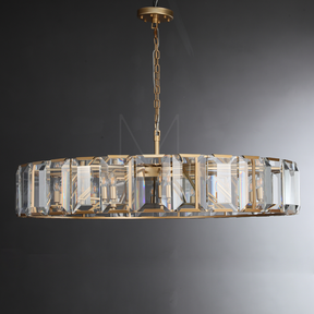 Harlew Multicurve Modern Crystal Round Chandelier, Dinning Table Lamp