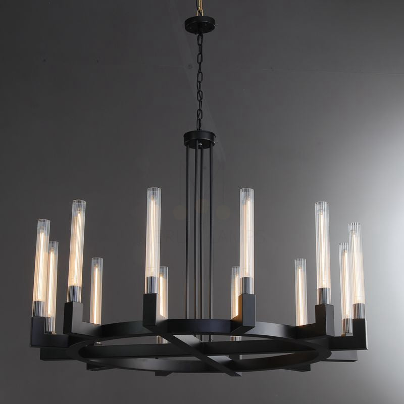 Pulse Series Round Chandelier 36" 48" 60'' For Kitchen Dinning Room