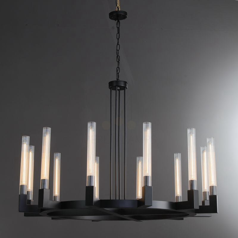 Pulse Series Round Chandelier 36" 48" 60'' For Kitchen Dinning Room