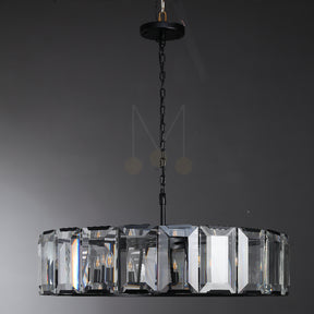 Harlew Multicurve Modern Crystal Round Chandelier, Dinning Table Lamp