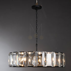 Harlew Multicurve Modern Crystal Round Chandelier, Dinning Table Lamp