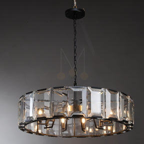 Harlew Multicurve Modern Crystal Round Chandelier, Dinning Table Lamp