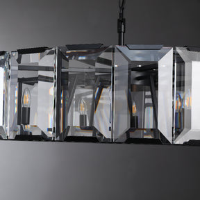 Harlew Multicurve Modern Crystal Round Chandelier, Dinning Table Lamp