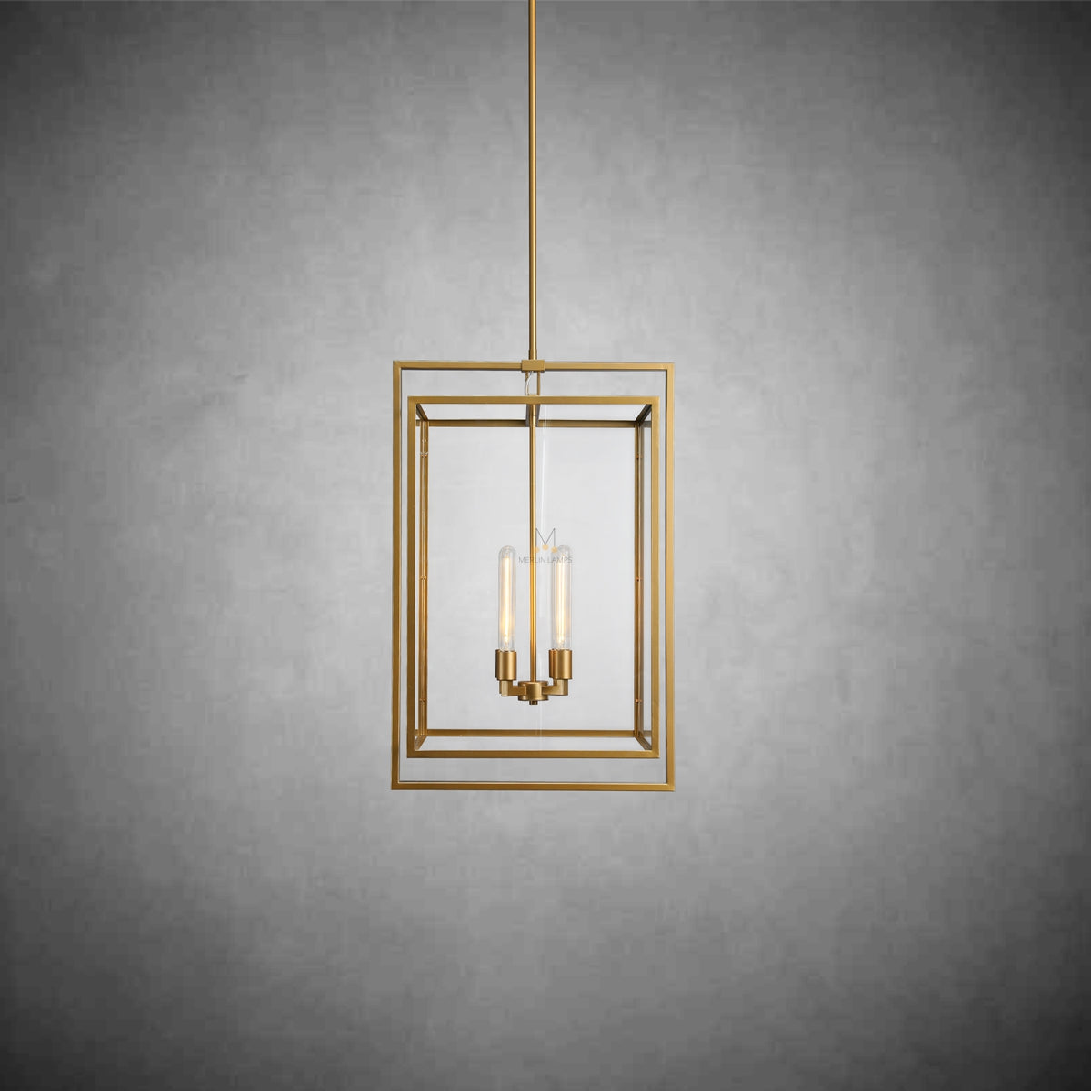 Becker Glass Lantern Modern Pendant