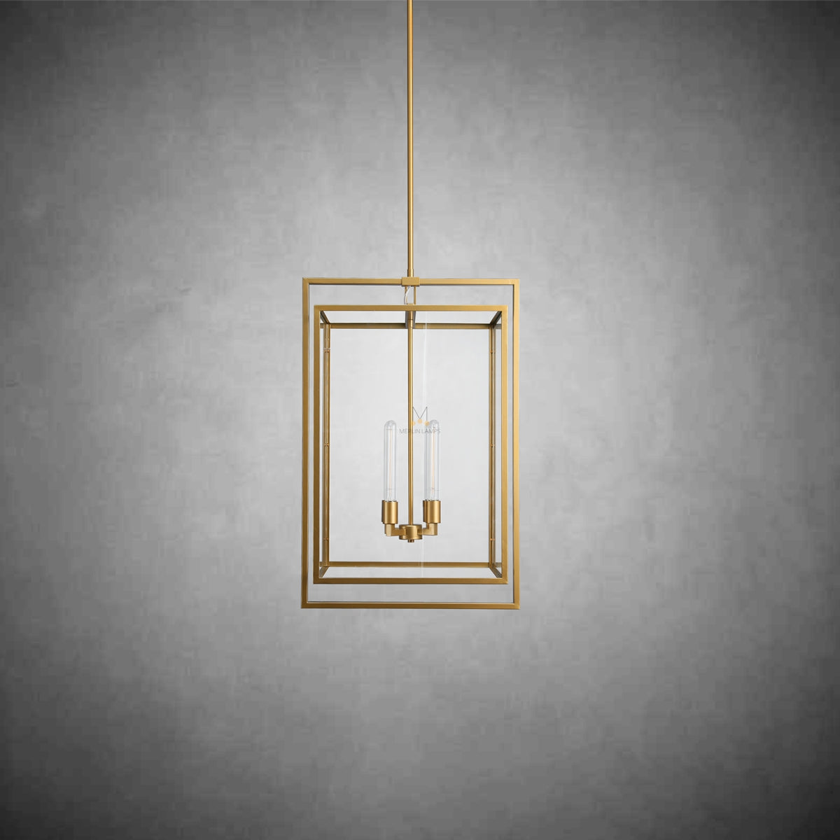 Becker Glass Lantern Modern Pendant