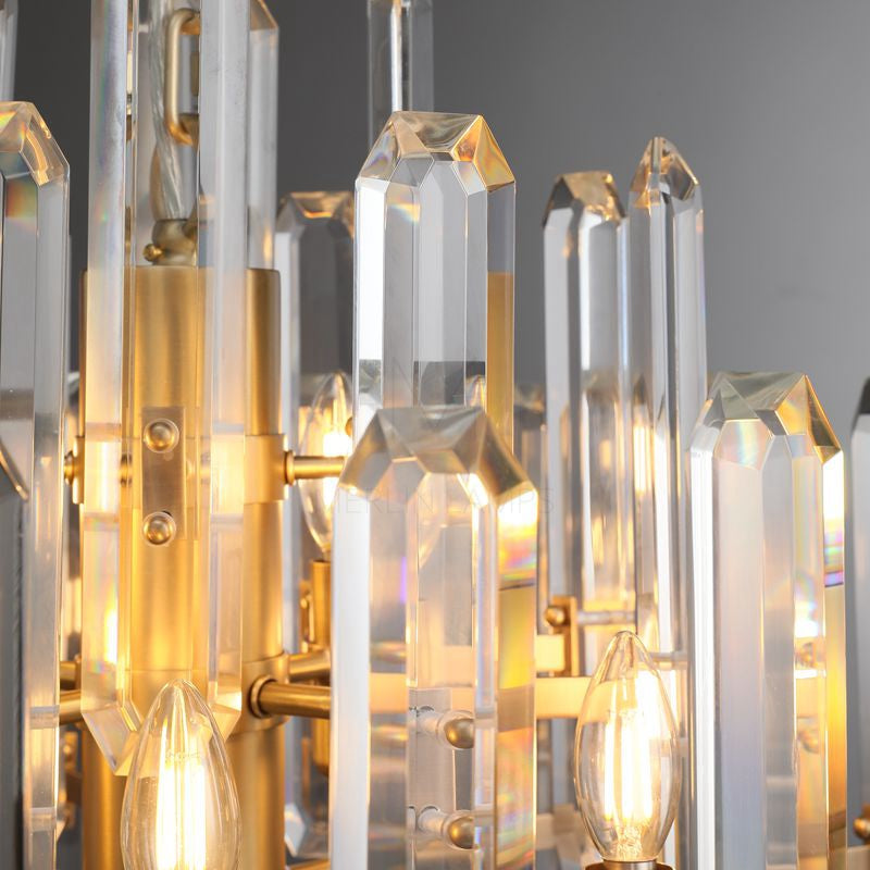 Gleam Series K9 Crystal Glass Chandelier Round / Linear