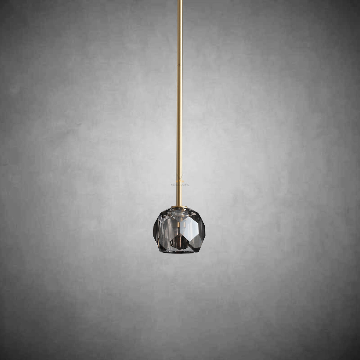 Kristal Ball Crystal Pendant Lighting, Minimalist Pendant Lamp Perfect for Modern Kitchen Islands