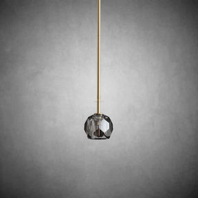 Kristal Ball Crystal Pendant Lighting, Minimalist Pendant Lamp Perfect for Modern Kitchen Islands