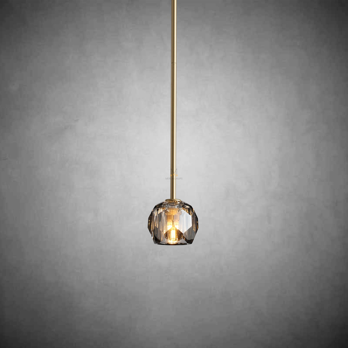 Kristal Ball Crystal Pendant Lighting, Minimalist Pendant Lamp Perfect for Modern Kitchen Islands