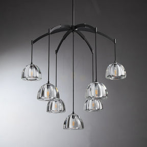 Himer Modern Glass Round Chandelier 36'' 48" 60"