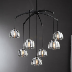 Himer Modern Glass Round Chandelier 36'' 48" 60"