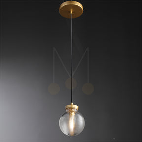 Modern Pearl Shape Glass Pendant Light, Kitchen Island Pendant Lamp