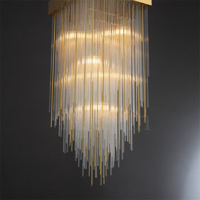 Candice Elegant Glass Chandelier Fixture for Living Room and Bedroom Décor Lamp