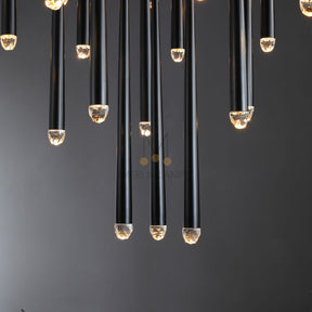 Melinda Round Chandelier, Indoor Metal Elegant Chandelier for Living Room