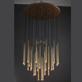 Melinda Round Chandelier, Indoor Metal Elegant Chandelier for Living Room