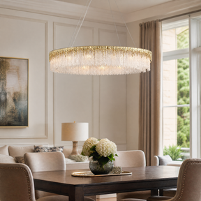 Ice Bloom Glass Chandelier D1000 - Copper